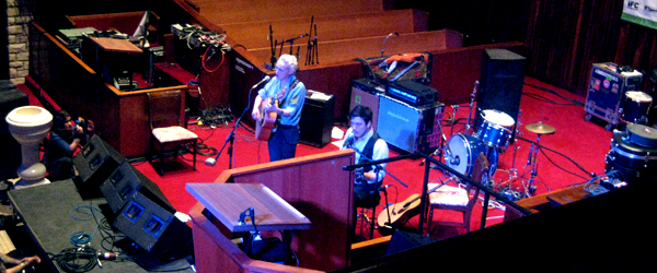 Laura Marling with Marcus of Mumford & Sons at Central Presbyterian Church